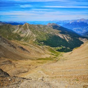 Sulle creste del Crachet verso il lago Lalatcha